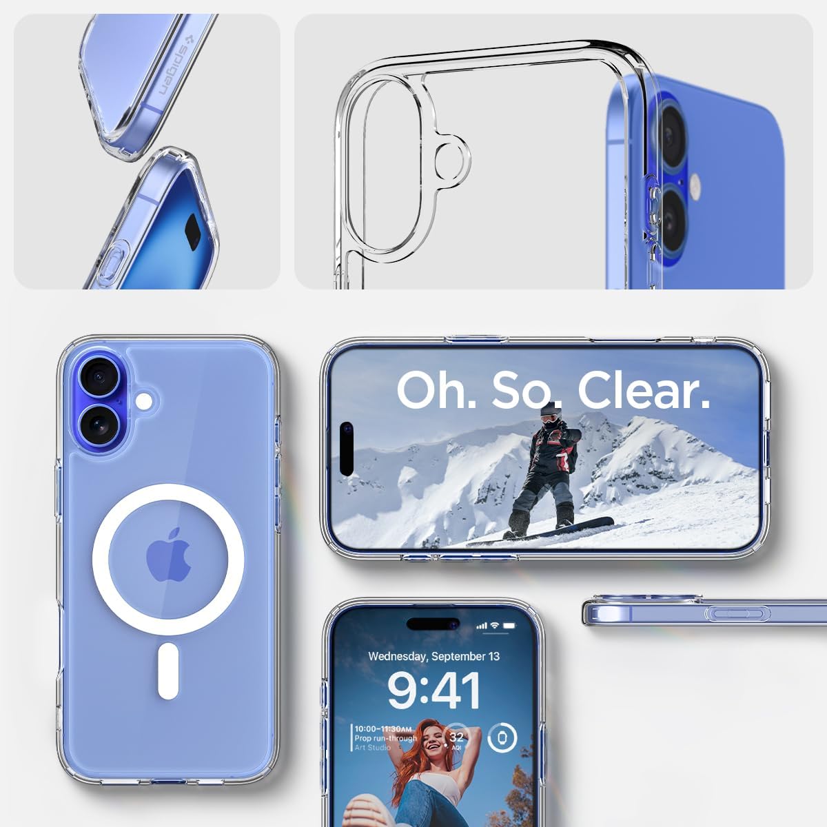 Ultra Hybrid Magfit Coque Pour Iphone 16 - Blanc