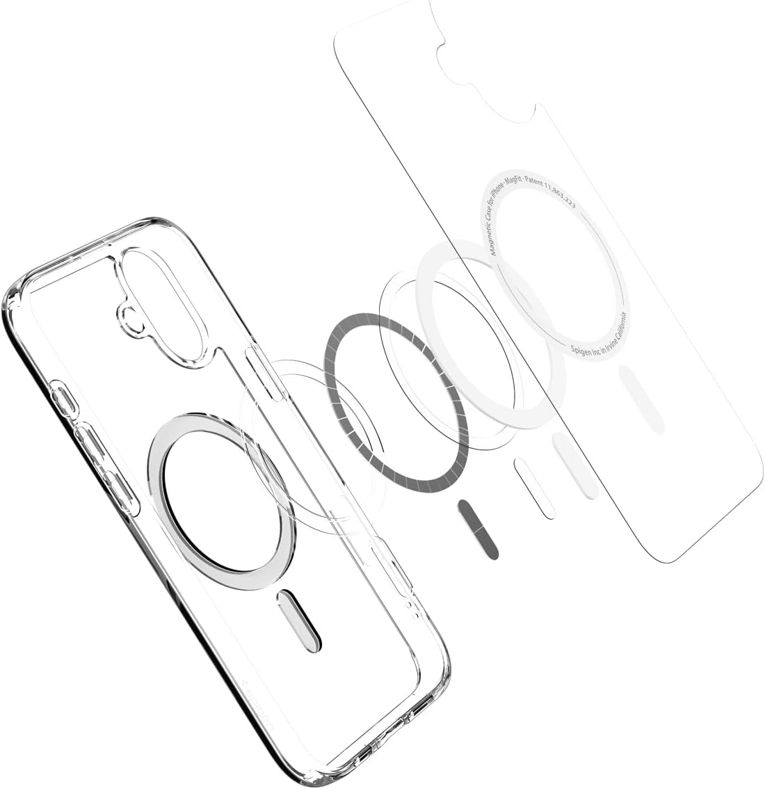 Ultra Hybrid Magfit Coque Pour Iphone 16 - Blanc
