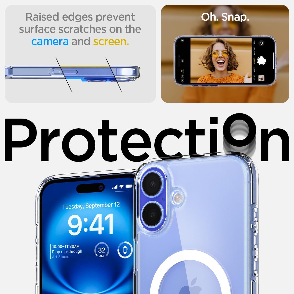 Ultra Hybrid Magfit Coque Pour Iphone 16 - Blanc