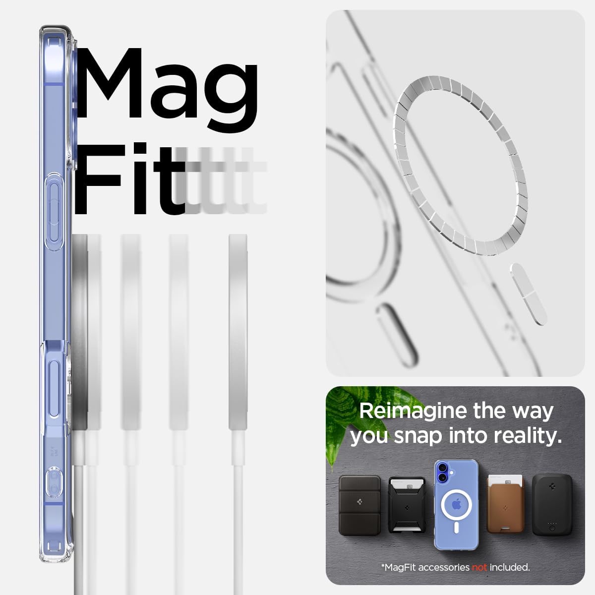 Ultra Hybrid Magfit Coque Pour Iphone 16 - Blanc