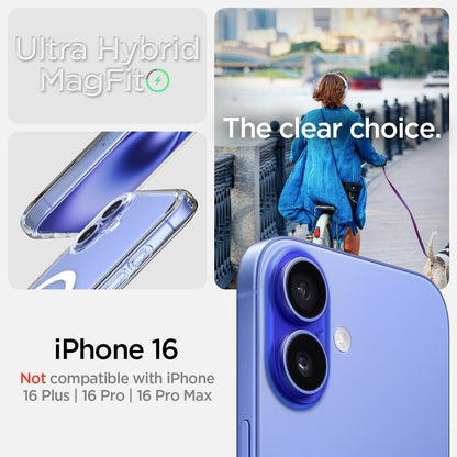Ultra Hybrid Magfit Coque Pour Iphone 16 - Blanc