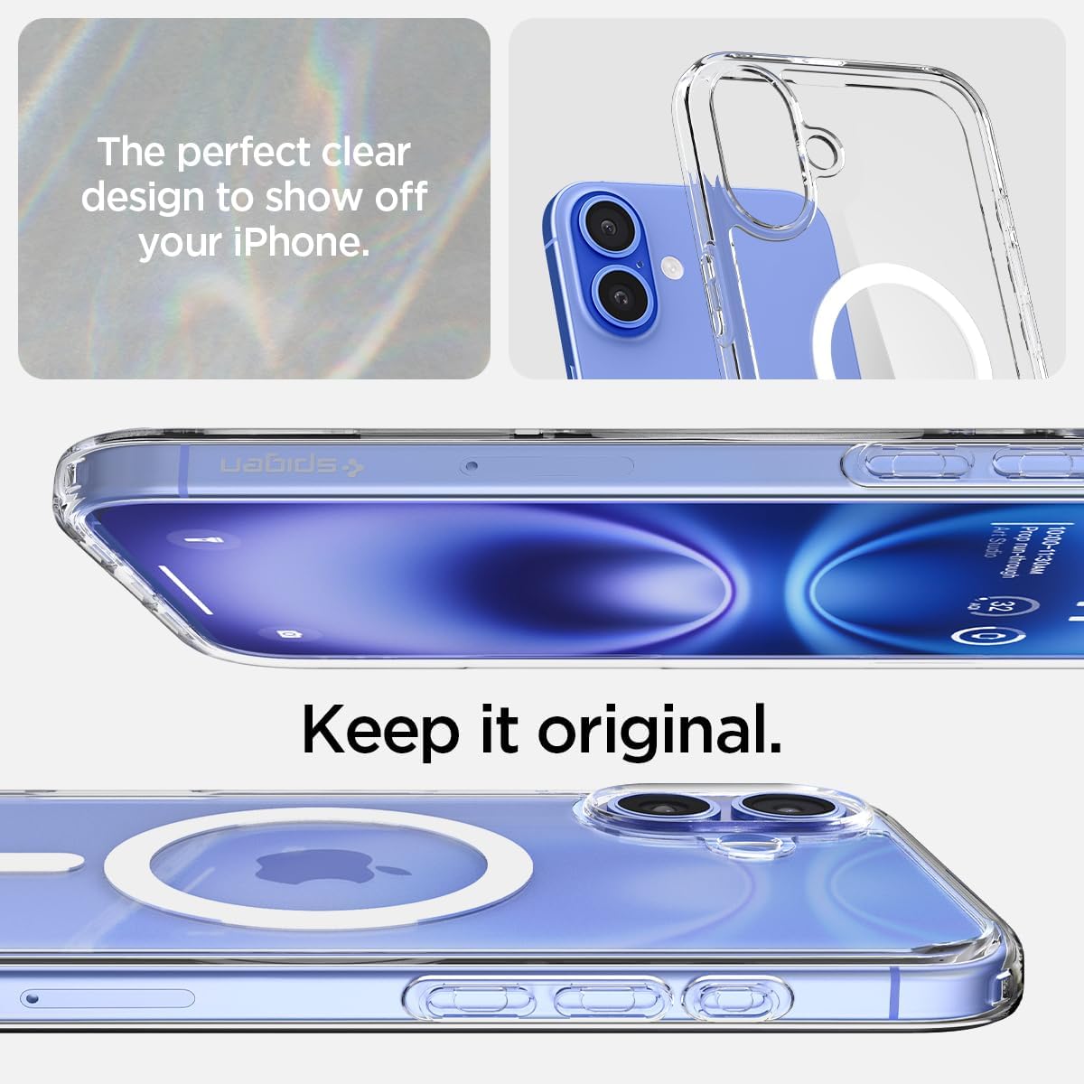 Ultra Hybrid Magfit Coque Pour Iphone 16 - Blanc