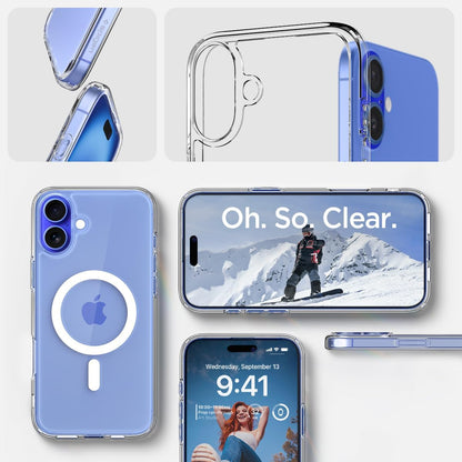 Ultra Hybrid Magfit Coque Pour Iphone 16 - Blanc