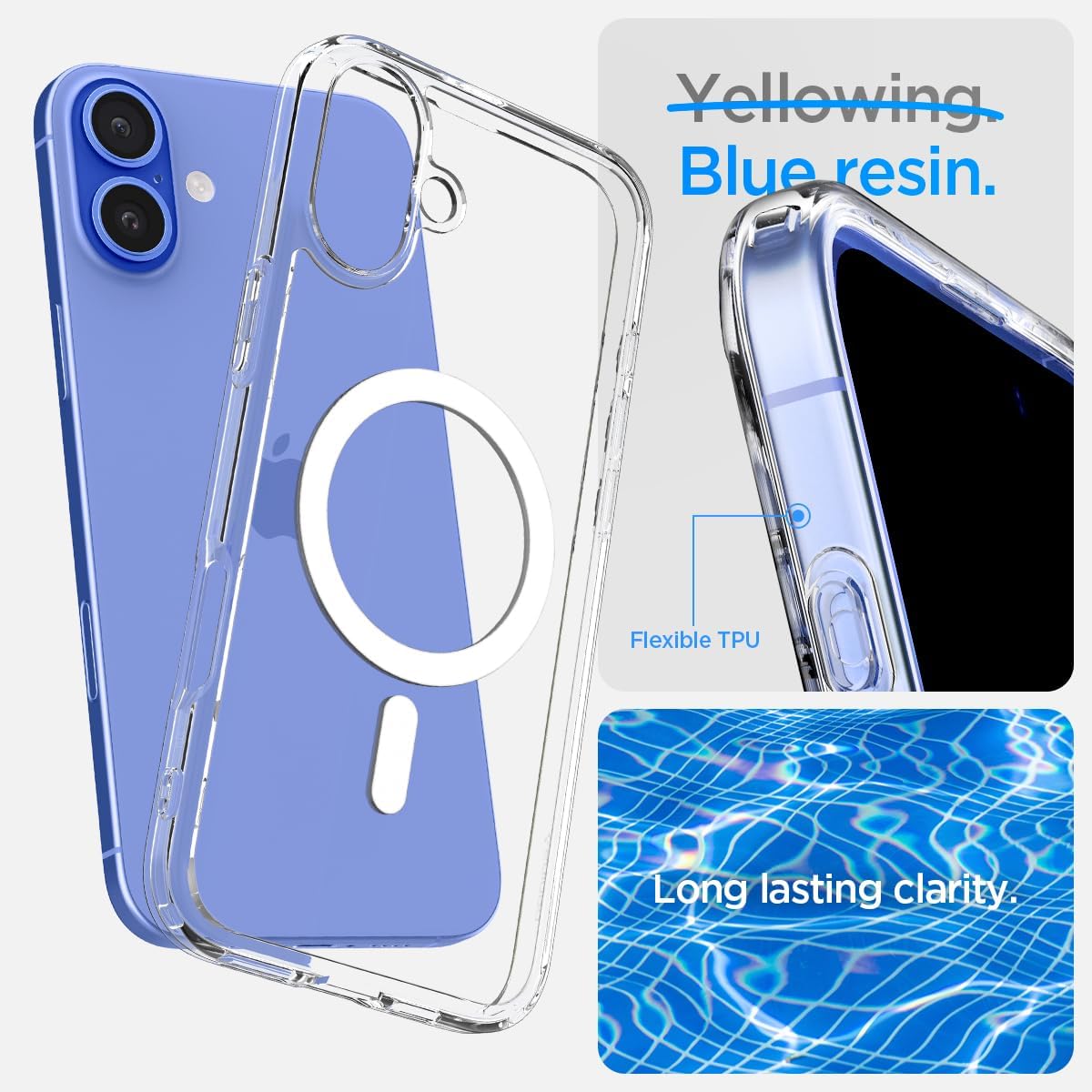 Ultra Hybrid Magfit Coque Pour Iphone 16 - Blanc