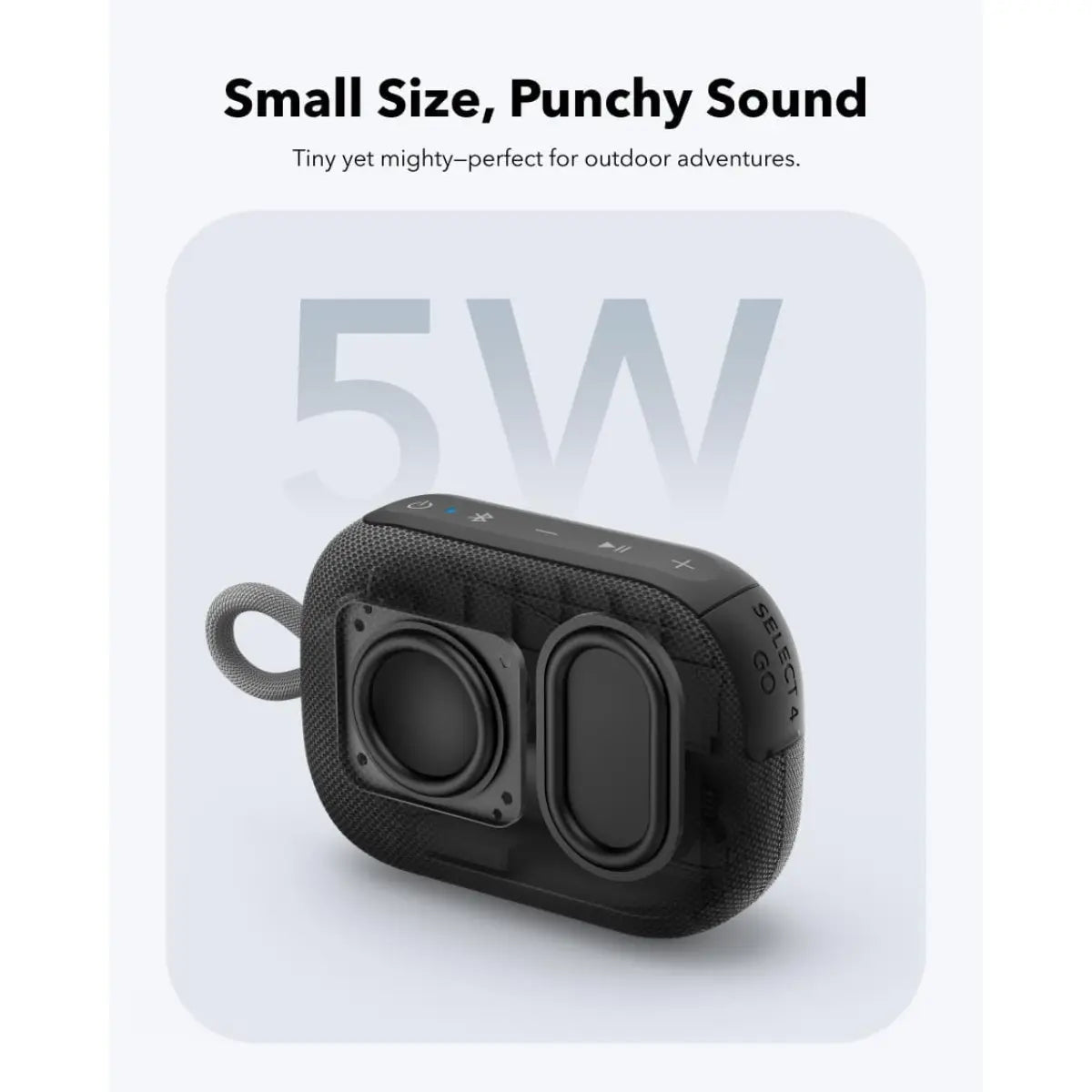Soundcore Select 4 Go by Anker Bluetooth Shower Speaker - IP67 Waterproof/Dustproof, 20H Playtime, Floatable, Powerful Sound, Back to School Sound System, Outdoor Gadgets, Mini Useful Items with Batteries (For Outdoors/Home) #Tiktokshopsummersale